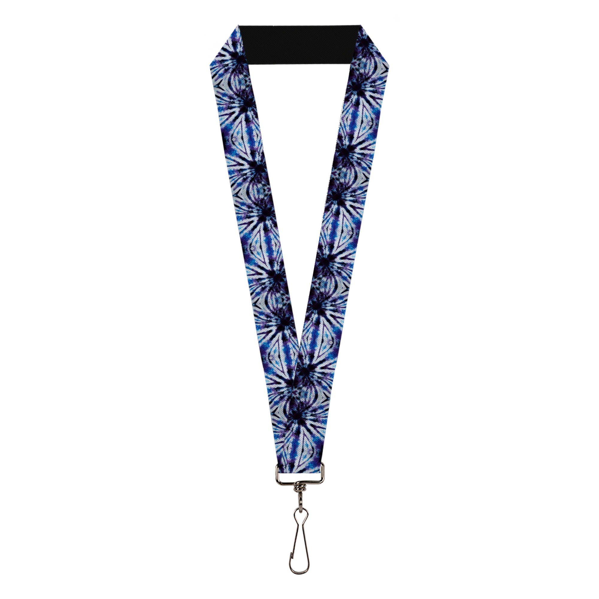 Lanyard - 1.0" - Tie Dye Purple Blue Lanyards Buckle-Down