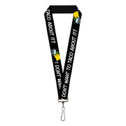 Lanyard - 1.0" - Taco Cat I DON'T WANT TO TACO 'BOUT IT Lanyards Buckle-Down