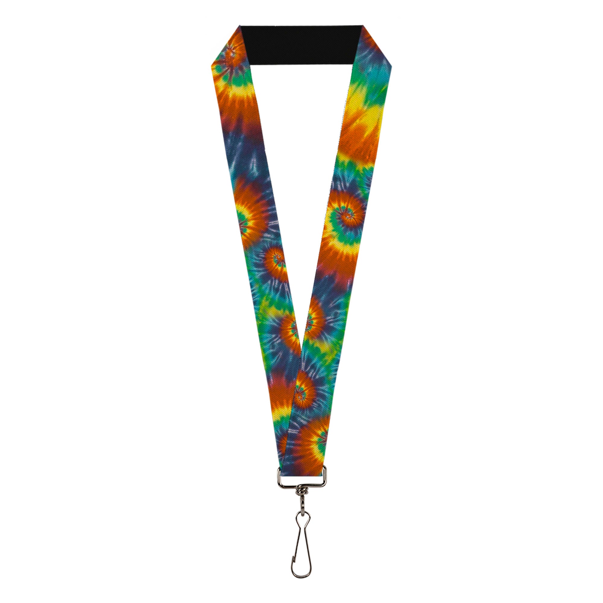 Lanyard - 1.0" - Tie Dye Swirl Multi Color Lanyards Buckle-Down