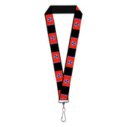 Lanyard - 1.0" - Tennessee Flags Black Lanyards Buckle-Down