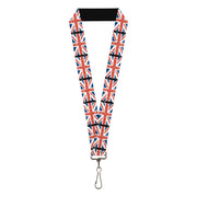 Lanyard - 1.0" - United Kingdom Flags Weathered Lanyards Buckle-Down
