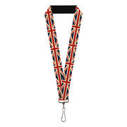 Lanyard - 1.0" - Vintage United Kingdom Flags Lanyards Buckle-Down