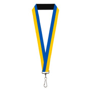 Lanyard - 1.0" - Ukraine Flag Continuous Lanyards Buckle-Down