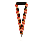 Lanyard - 1.0" - Vintage US Flag Repeat Lanyards Buckle-Down