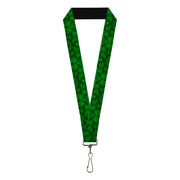 Buckle-Down Lanyard - Vivid Marijuana Leaves Stacked Lanyards Buckle-Down