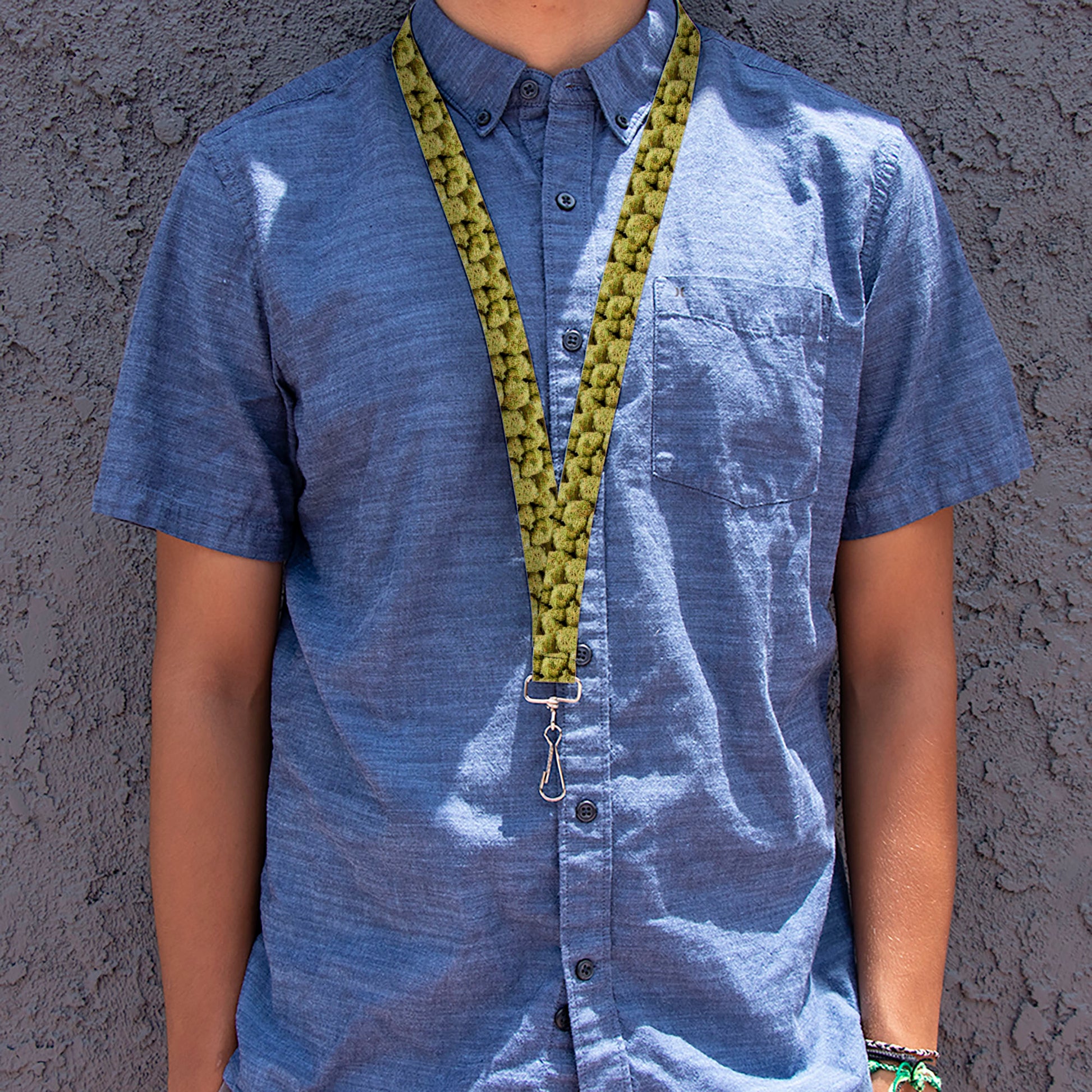 Buckle-Down Lanyard - Vivid Marijuana Nugs2 Stacked Lanyards Buckle-Down