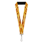 Lanyard - 1.0" - Vivid French Fries Stacked Lanyards Buckle-Down