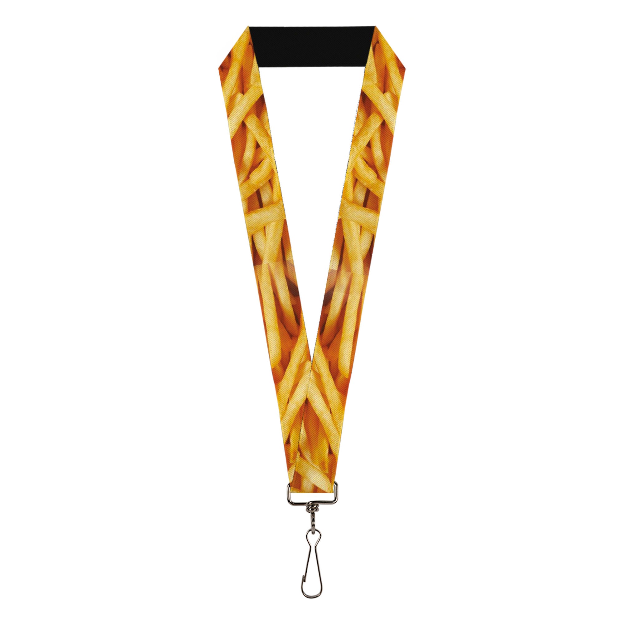 Lanyard - 1.0" - Vivid French Fries Stacked Lanyards Buckle-Down
