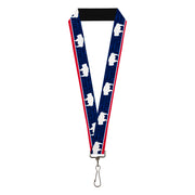 Lanyard - 1.0" - Wyoming Flags WYOMING Typography Lanyards Buckle-Down