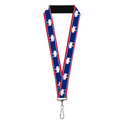 Lanyard - 1.0" - Wyoming Flags Bison Silhouette Lanyards Buckle-Down