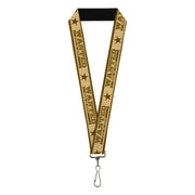 Lanyard - 1.0" - WANTED-DEAD OR ALIVE Star Tans Lanyards Buckle-Down