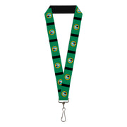 Lanyard - 1.0" - Washington Flags Black Lanyards Buckle-Down