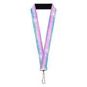 Lanyard - 1.0" - WANDERLUST/Compass Pastels Purple/Pink/Blue/White Lanyards Buckle-Down