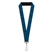 Lanyard - 1.0" - Zebra 2 Turquoise Lanyards Buckle-Down