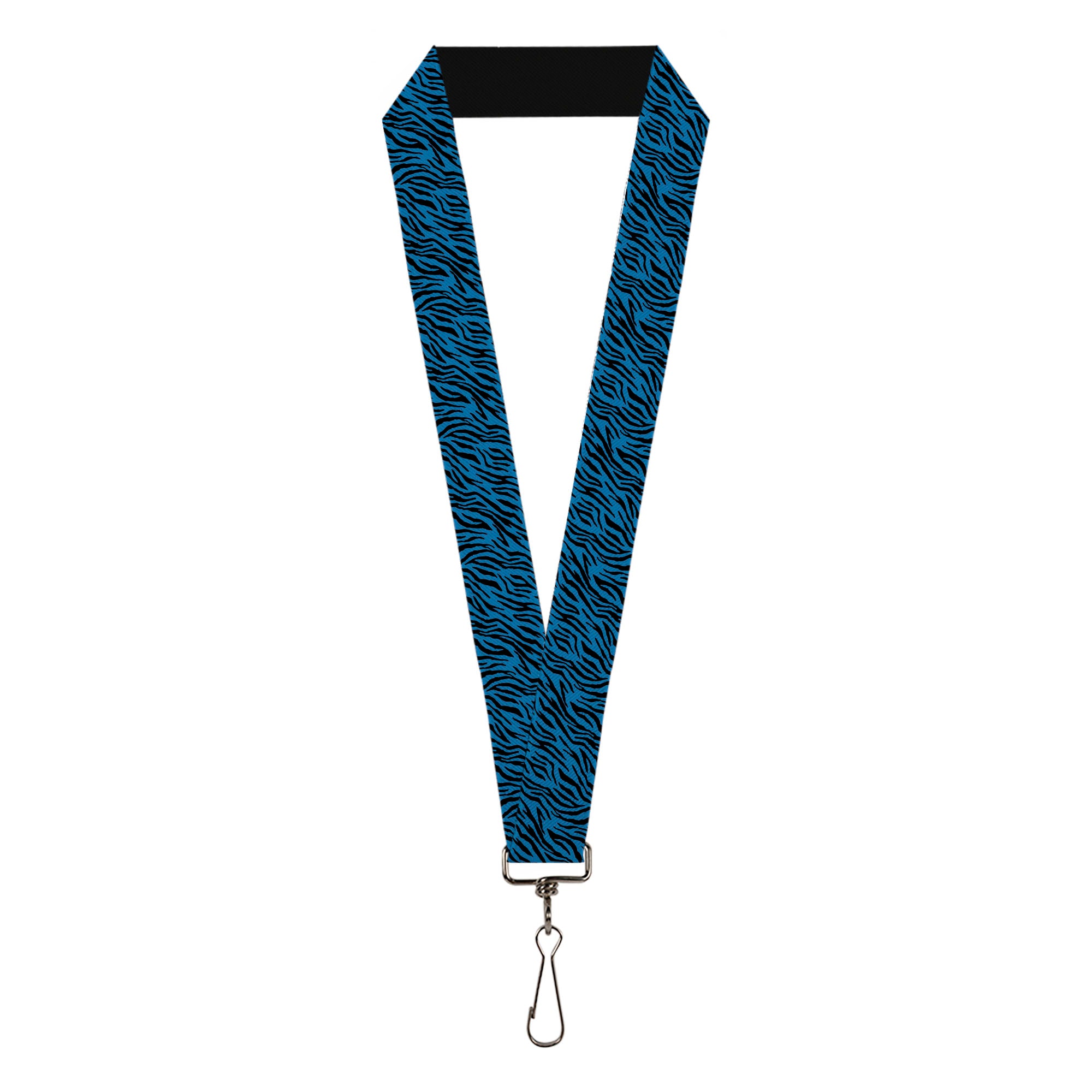 Lanyard - 1.0" - Zebra 2 Turquoise Lanyards Buckle-Down