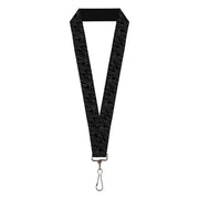 Lanyard - 1.0" - Zebra 2 Black Gray Lanyards Buckle-Down