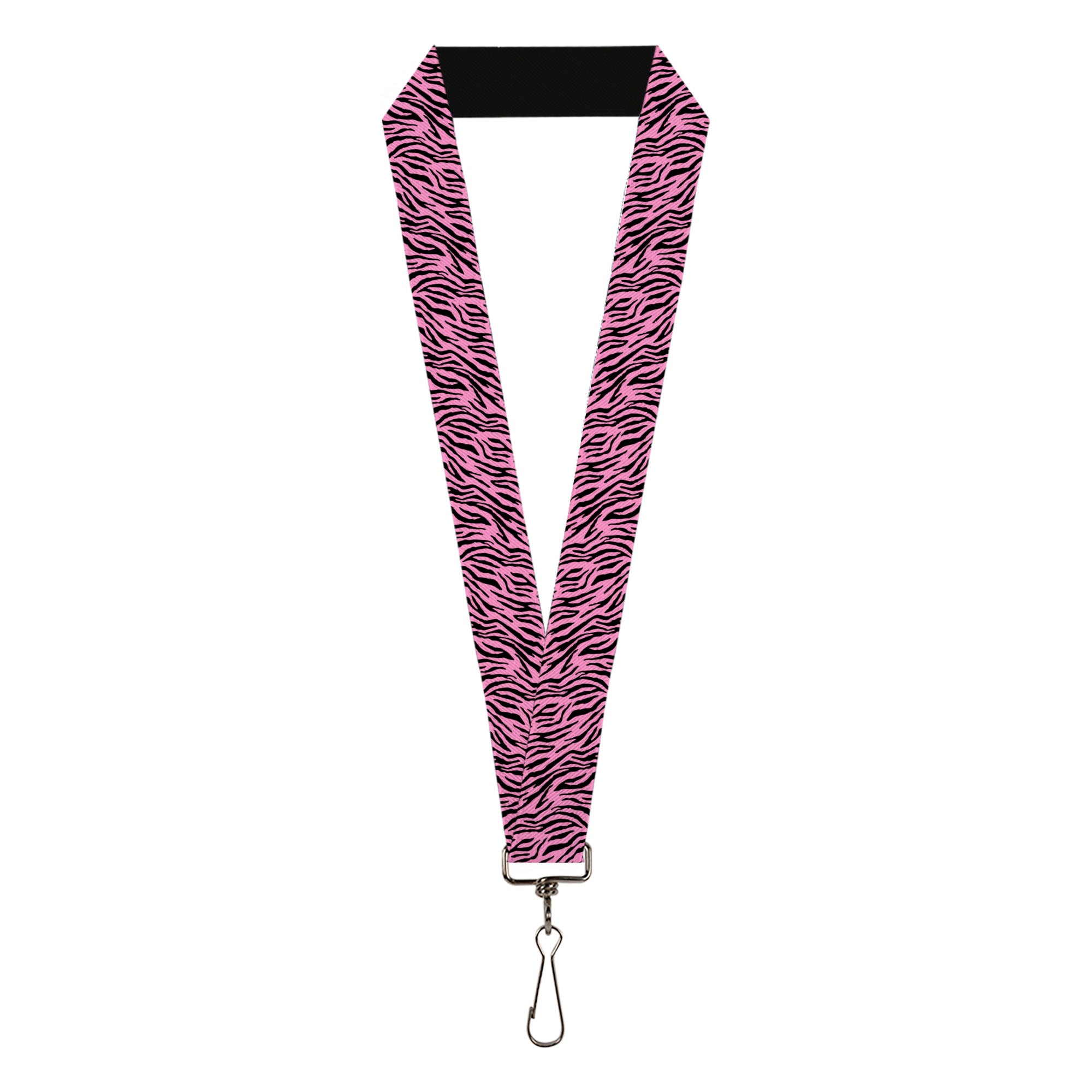 Lanyard - 1.0" - Zebra 2 Baby Pink Lanyards Buckle-Down