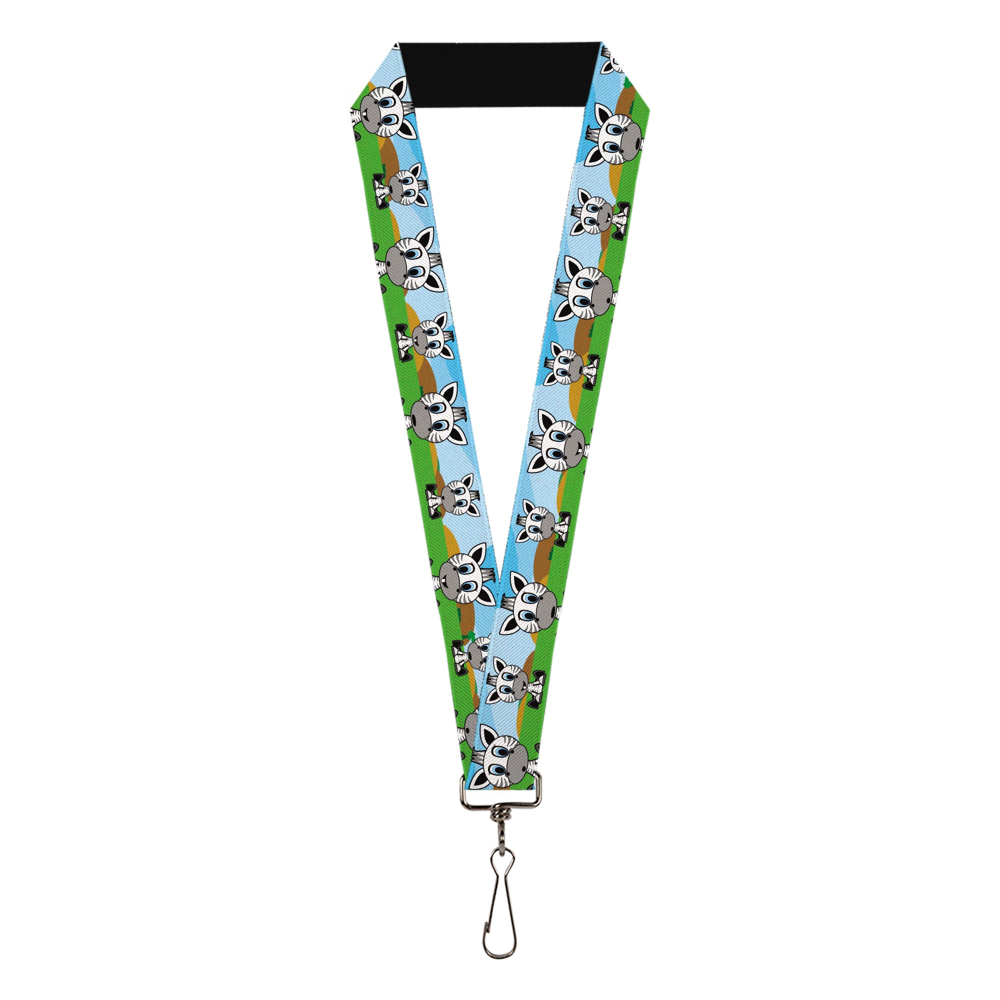 Lanyard - 1.0" - Zebra Cartoon Lanyards Buckle-Down