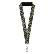 Lanyard - 1.0" - BD AUTHENTIC SEATBELT BELT SINCE 1993 Flames Olive Tan Lanyards Buckle-Down