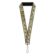 Lanyard - 1.0" - Bucking Donkey Vintage Film Strip Lanyards Buckle-Down