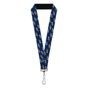 Lanyard - 1.0" - Bass Fish Water Bubbles Lanyards Buckle-Down
