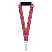Lanyard - 1.0" - Boho Mandala Purples Oranges Pinks Lanyards Buckle-Down