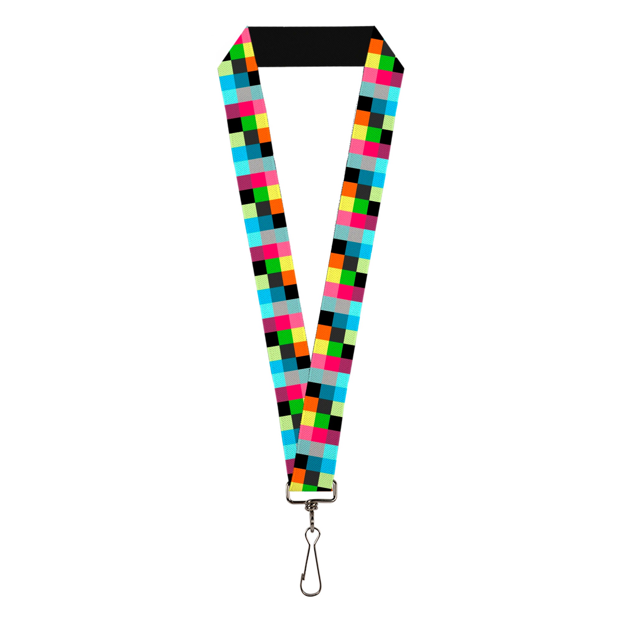 Lanyard - 1.0" - Checker Bright Pastel Lanyards Buckle-Down