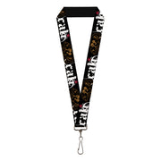Lanyard - 1.0" - CALI w Grizzly Bear Lanyards Buckle-Down