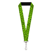 Lanyard - 1.0" - Cheebra Green Black Lanyards Buckle-Down