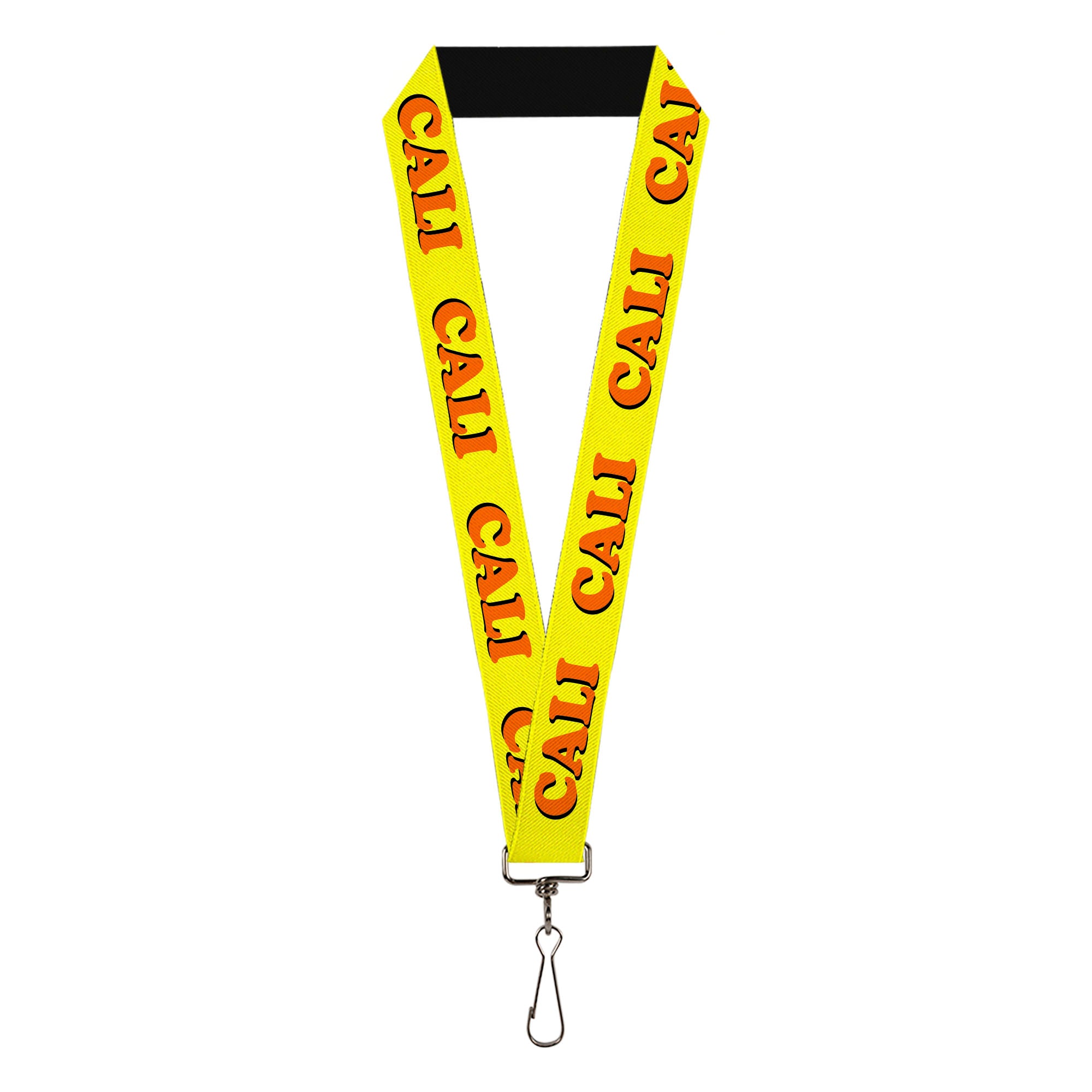 Lanyard - 1.0" - CALI Yellow Orange Lanyards Buckle-Down