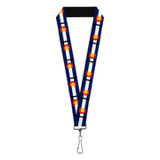 Lanyard - 1.0" - Colorado Flag Lanyards Buckle-Down