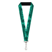 Lanyard - 1.0" - Cali Bear Palm Trees Geometric Green Lanyards Buckle-Down