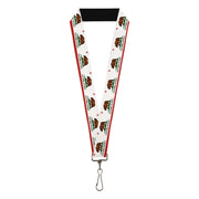 Lanyard - 1.0" - California State Flag White Lanyards Buckle-Down