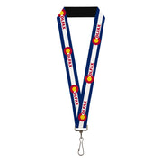 Lanyard - 1.0" - Colfax Colorado Flag Lanyards Buckle-Down