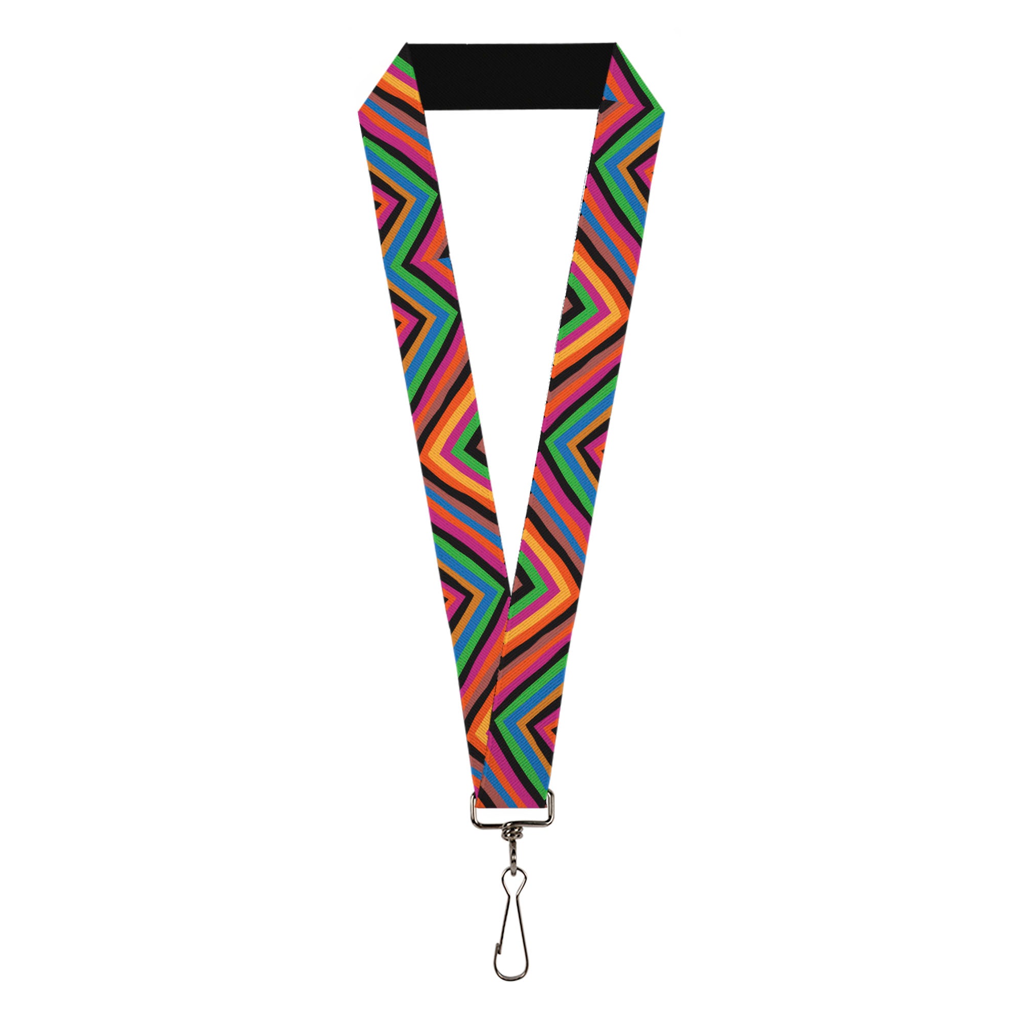 Lanyard - 1.0" - Diamond Freehand Multi Color Lanyards Buckle-Down