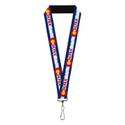 Lanyard - 1.0" - COLFAX Colorado Flag Weathered Lanyards Buckle-Down