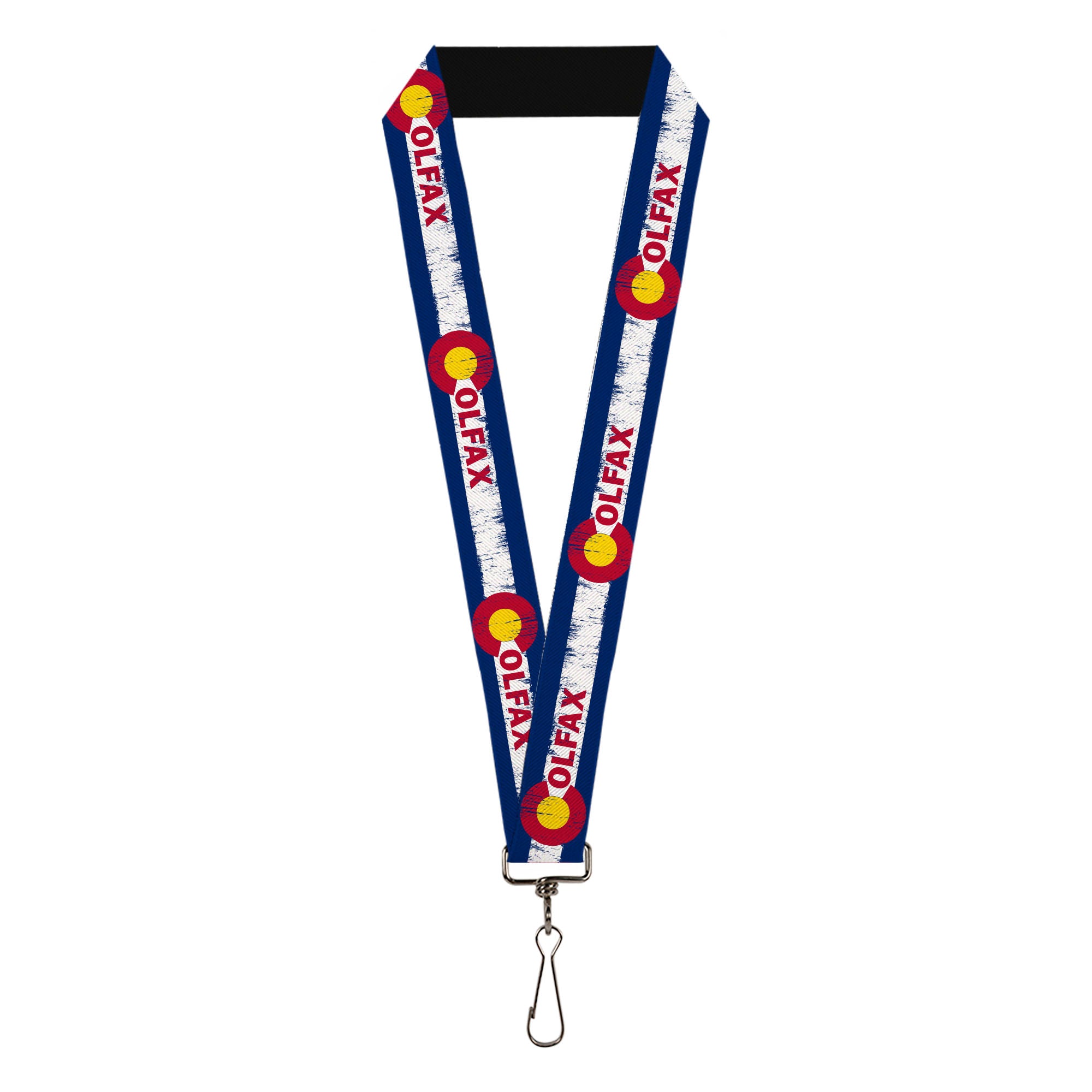 Lanyard - 1.0" - COLFAX Colorado Flag Weathered Lanyards Buckle-Down