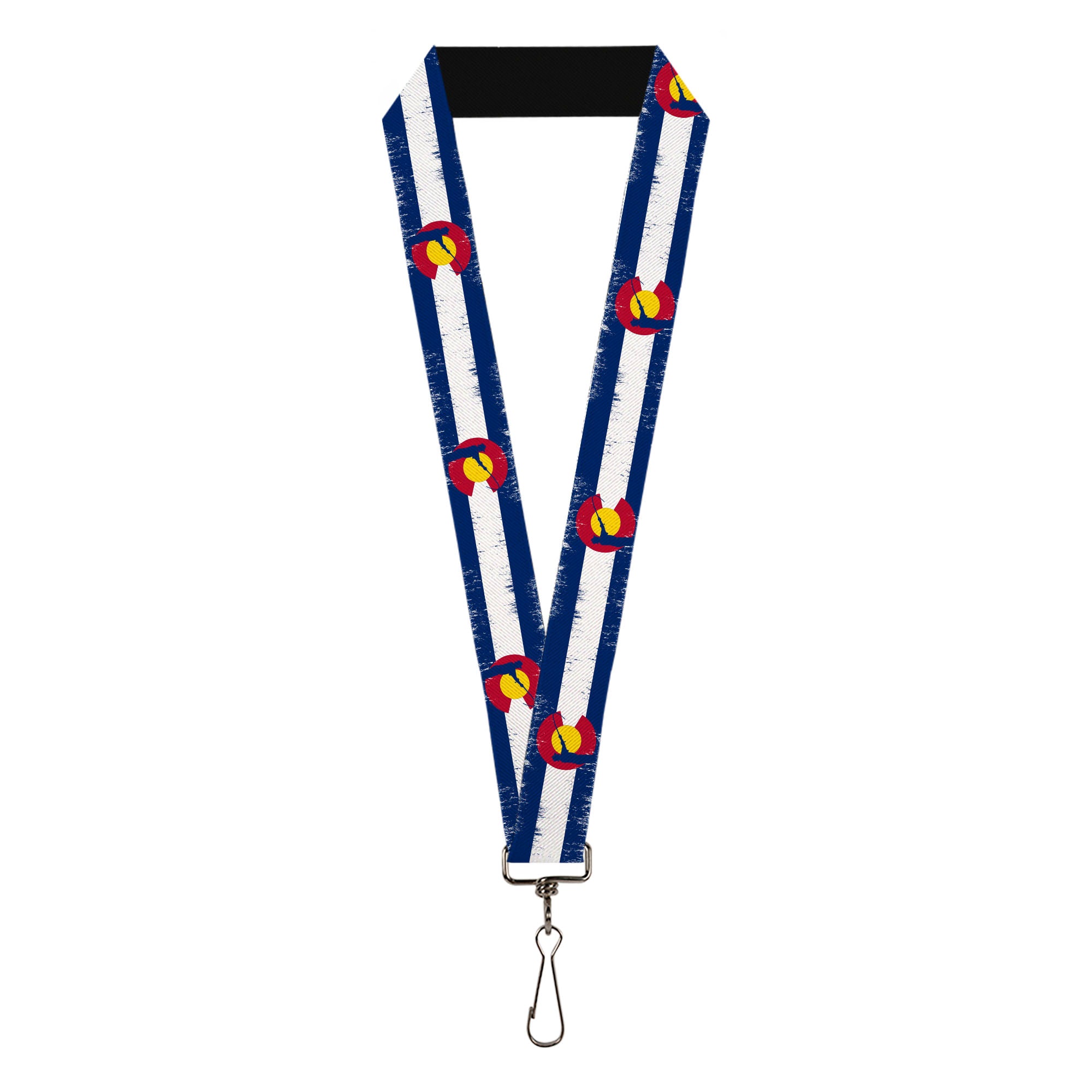 Lanyard - 1.0" - Colorado Flag Fisher Weathered Lanyards Buckle-Down