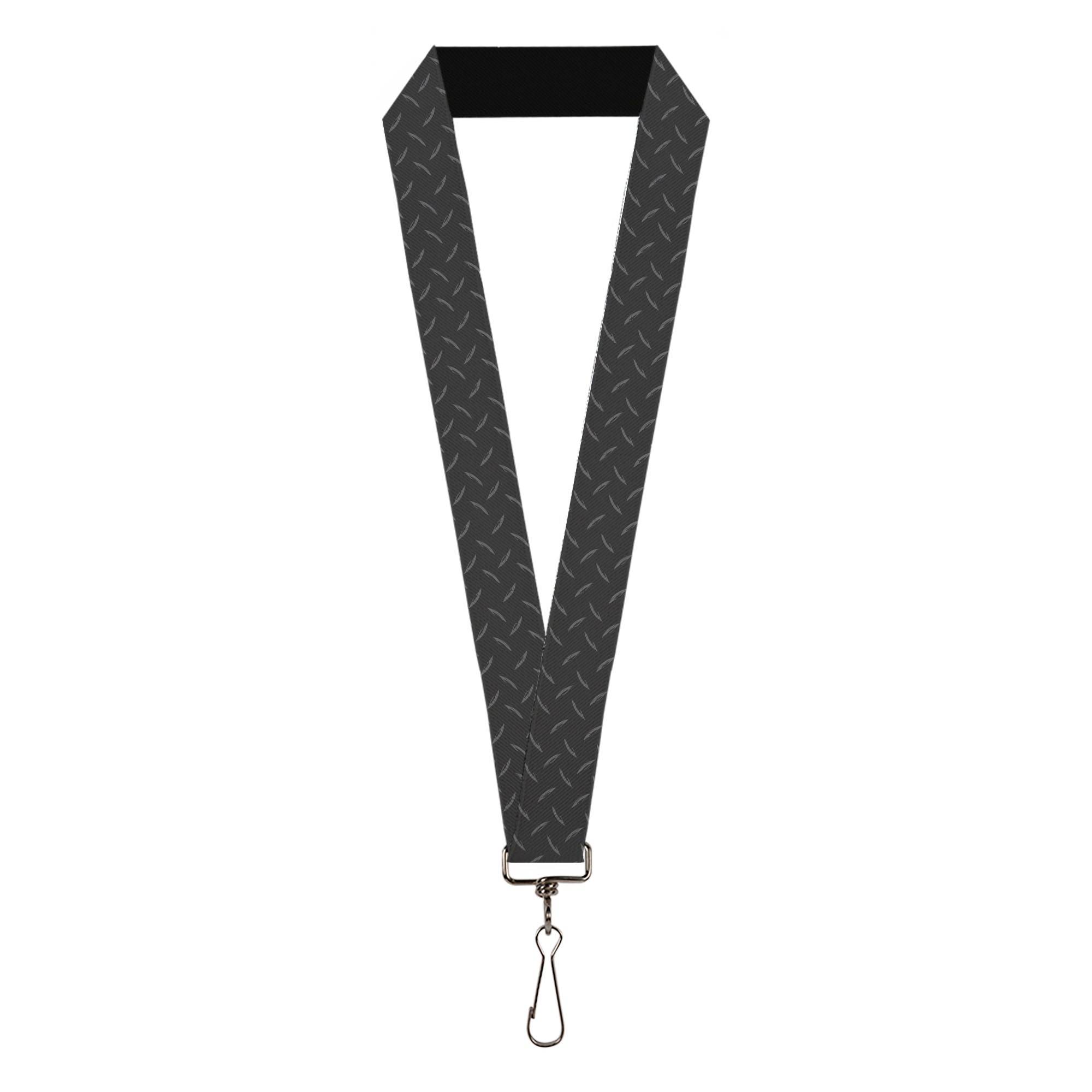 Lanyard - 1.0" - Diamond Plate Grays Lanyards Buckle-Down