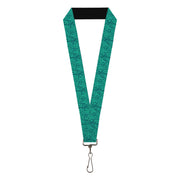 Lanyard - 1.0" - Ditsy Floral Teal Light Teal Teal Lanyards Buckle-Down