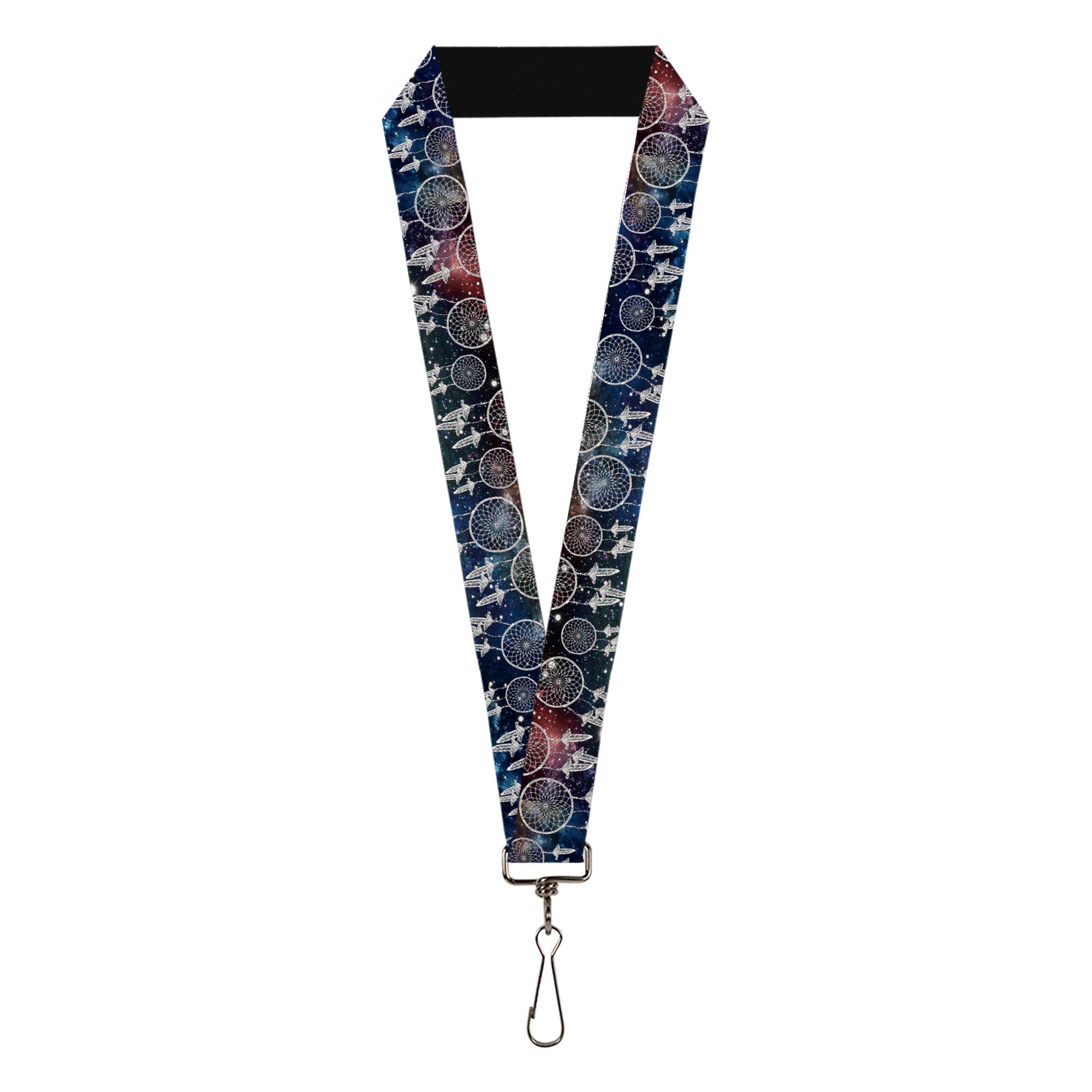Lanyard - 1.0" - Dream Catcher Galaxy White Lanyards Buckle-Down
