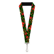 Lanyard - 1.0" - Decorated Tree2 w Bows Lights Candy Canes Lanyards Buckle-Down