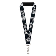 Lanyard - 1.0" - FAITH Greater Than FEAR Navy Blue White Lanyards Buckle-Down