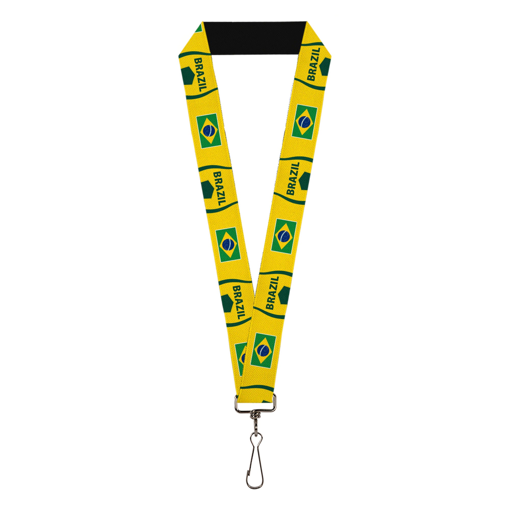 Lanyard - 1.0" - Global Soccer Cup Series Brazil Spirit Flag Lanyards Buckle-Down