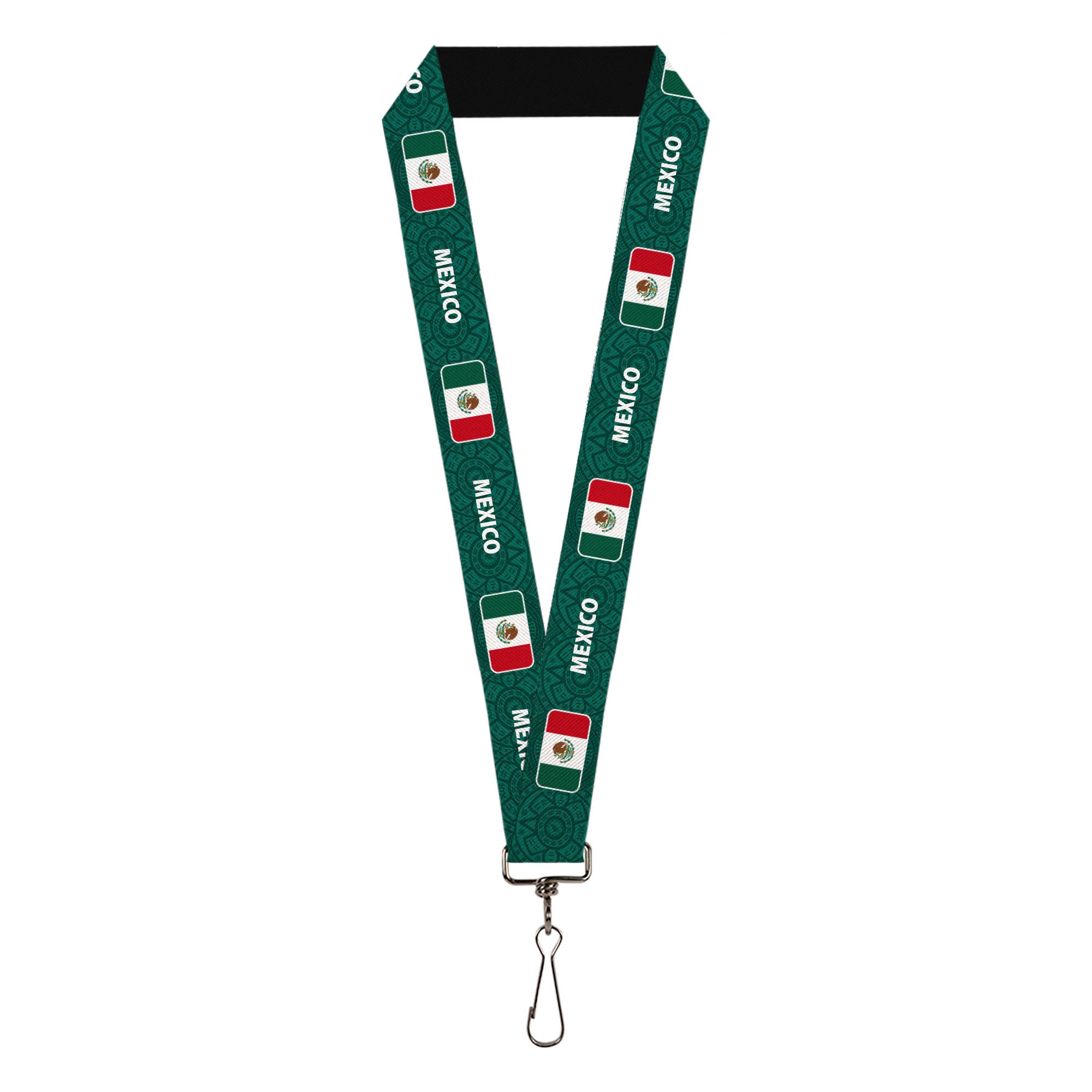Lanyard - 1.0" - Global Soccer Cup Series Mexico Spirit Flag Lanyards Buckle-Down
