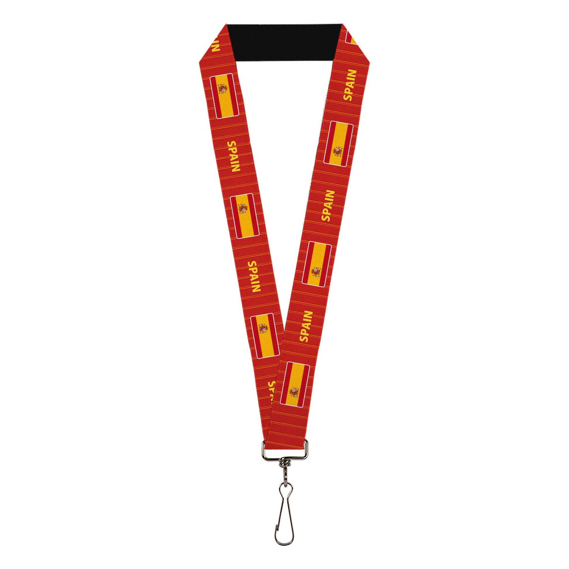 Lanyard - 1.0" - Global Soccer Cup Series Spain Spirit Flag Lanyards Buckle-Down