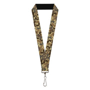 Lanyard - 1.0" - Mud Flap Girls Camo Browns Lanyards Buckle-Down