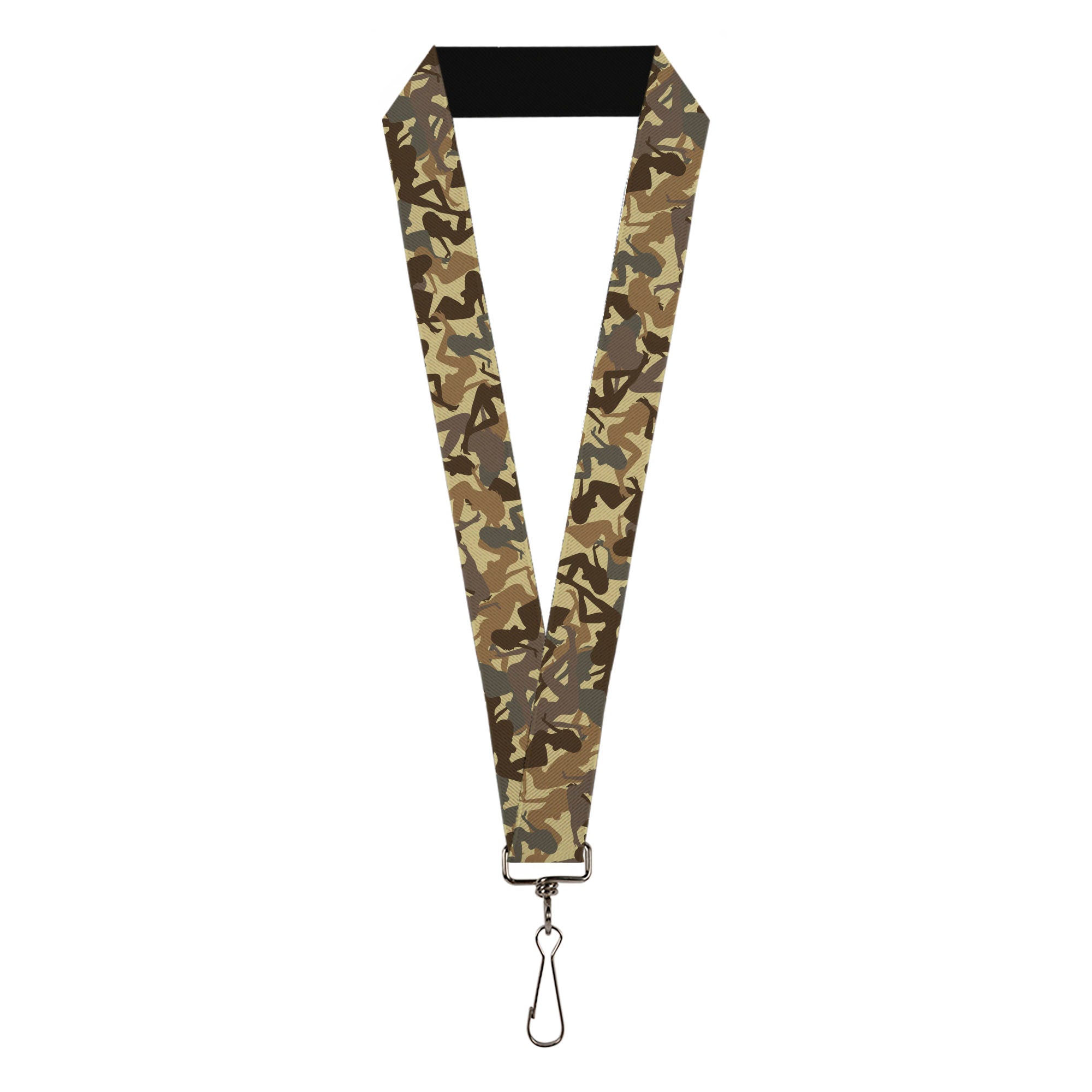 Lanyard - 1.0" - Mud Flap Girls Camo Browns Lanyards Buckle-Down