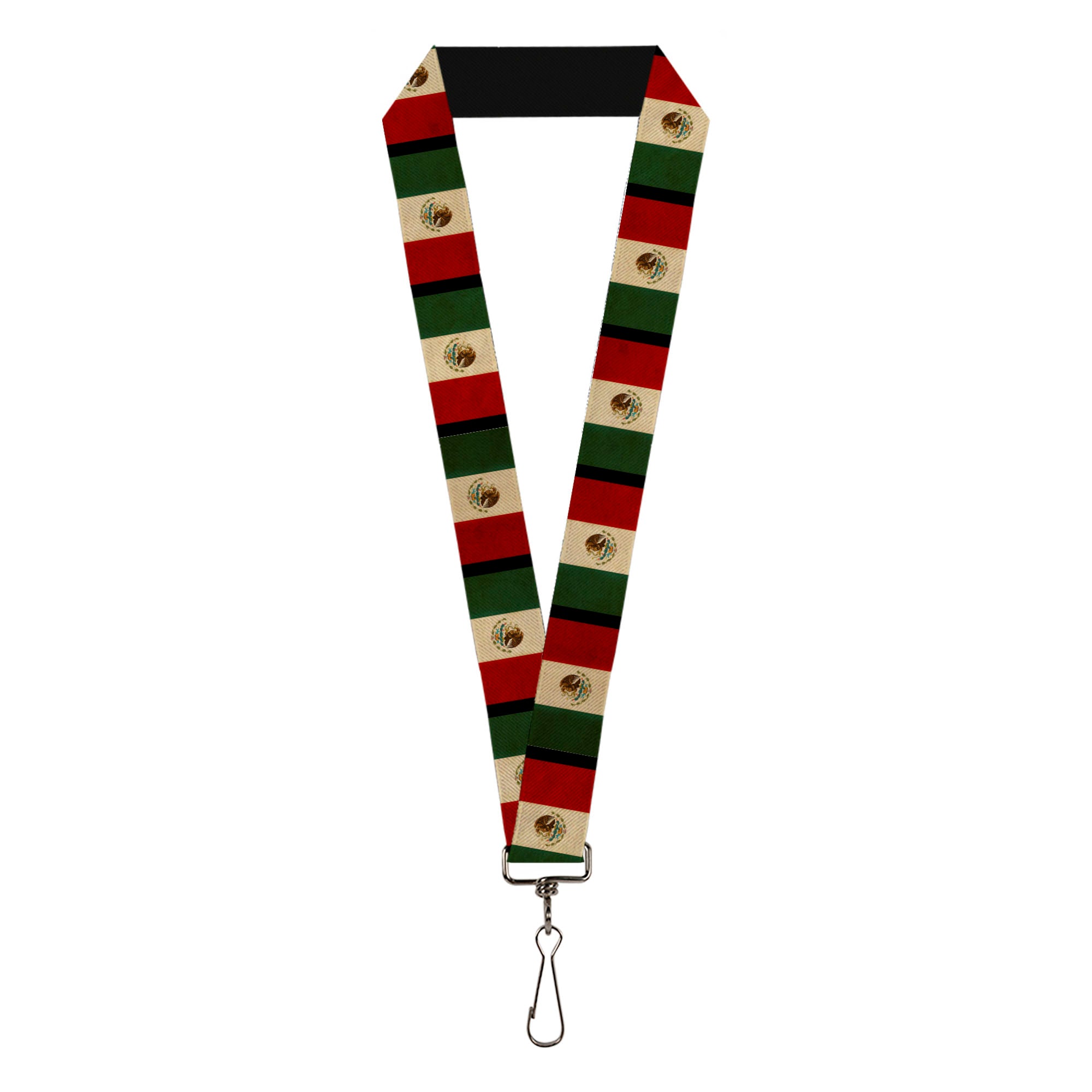 Lanyard - 1.0" - Mexico Flag Distressed Lanyards Buckle-Down