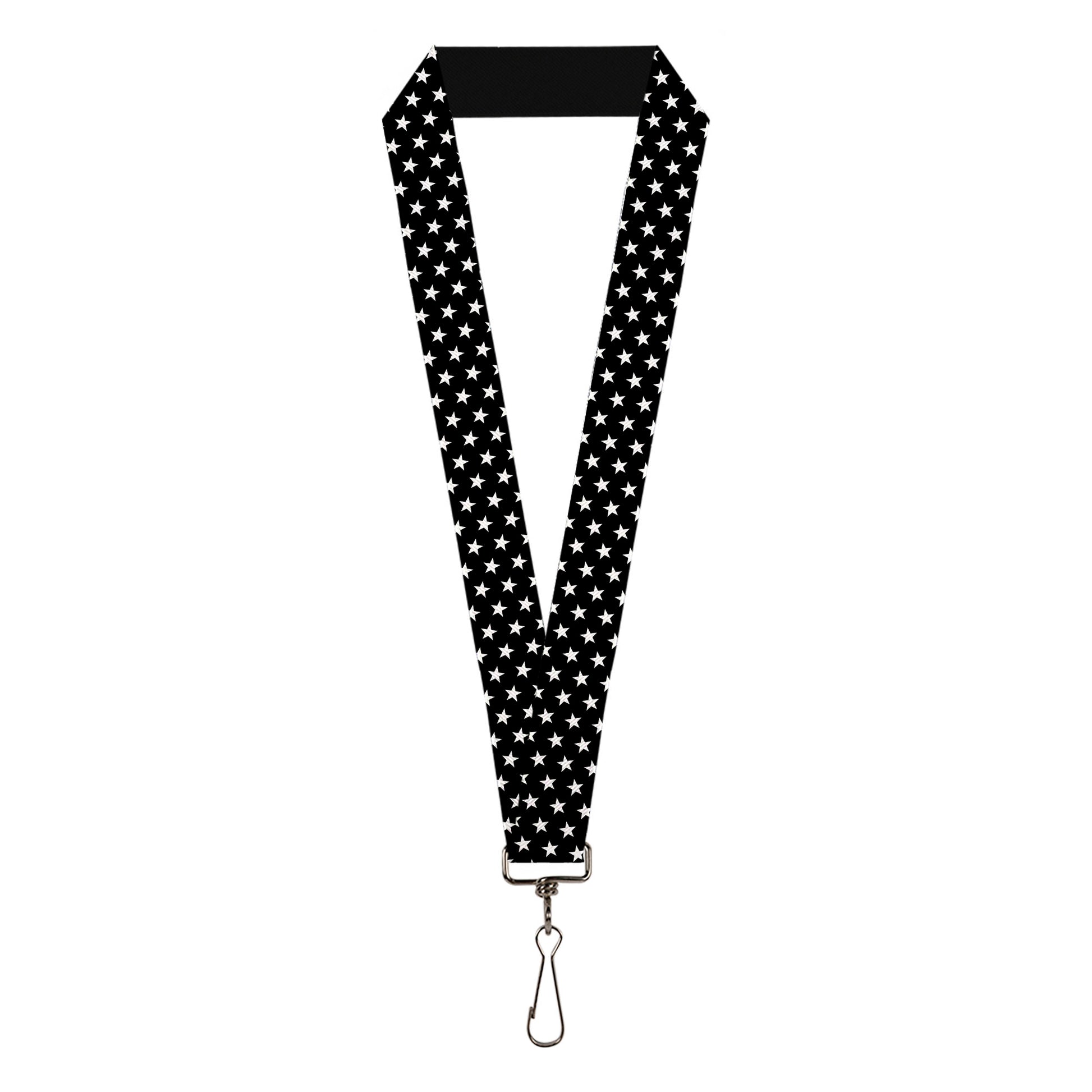 buckle down Lanyard - 1.0" - Mini Stars3 Black White